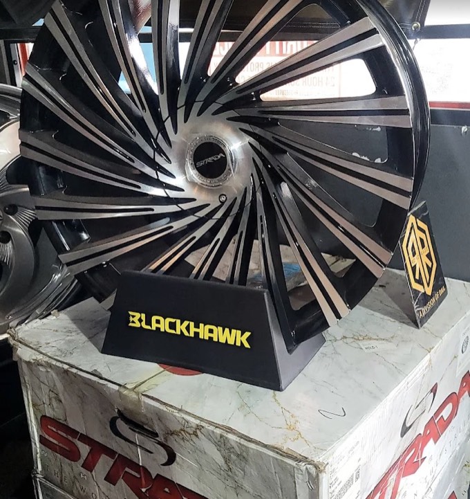 Rims and new tires mounted at Smart Tire El Paso