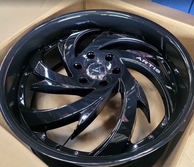 Vehicle on new custom wheels at Smart Tire El Paso