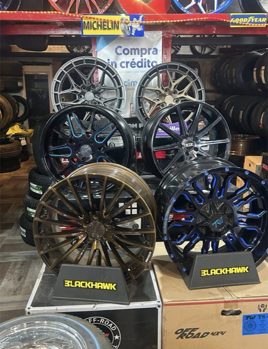 Custom rims and wheels installed at Smart Tire on Dyer St in El Paso